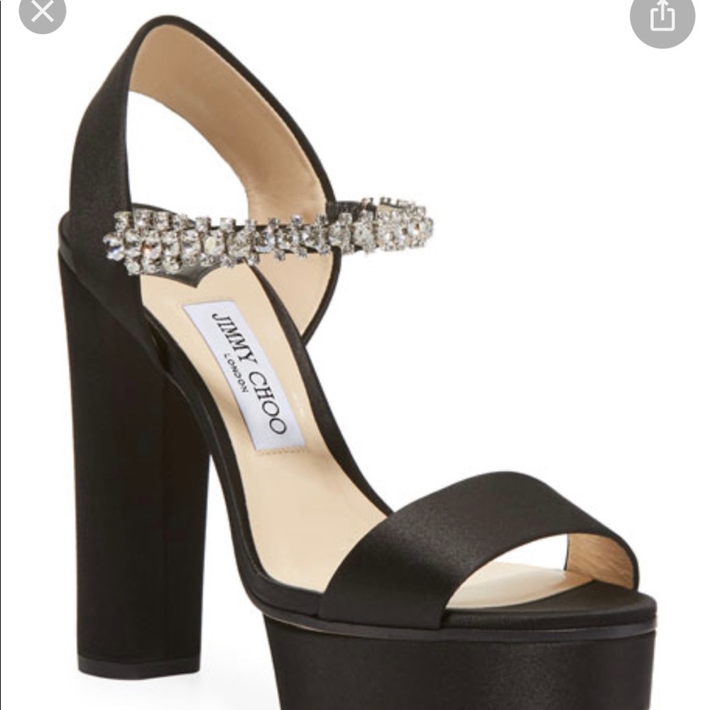 Satin jimmy choo heel